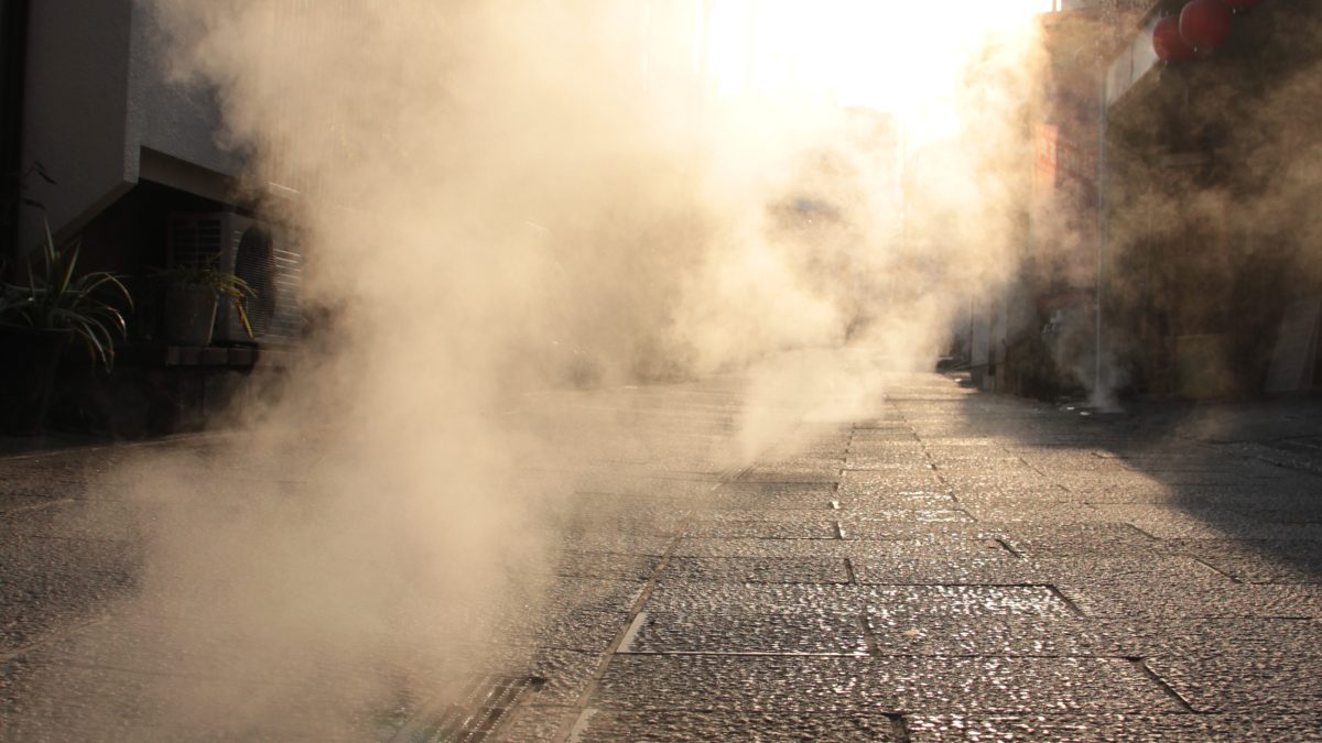 鉄輪湯けむり通り