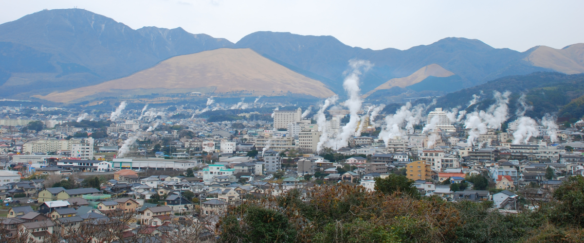 湯けむり展望台からの湯けむり