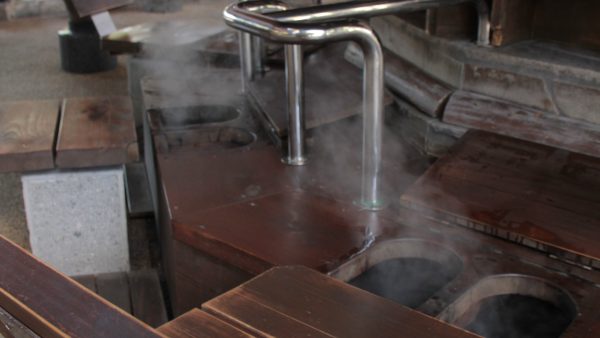 地獄蒸し工房鉄輪の足蒸しと足湯